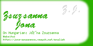 zsuzsanna jona business card